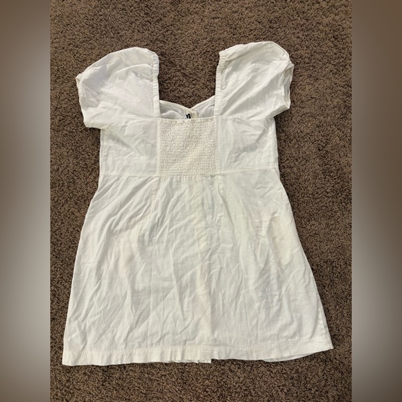 Madwell Linen-Cotton Puff-Sleeve Mini Dress size 16W - Picture 8 of 8